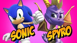 How to Draw Sonic + Spyro | Fusion Challenge