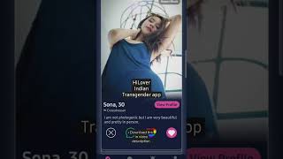 HiLover Indian Transgender Dating app #shorts #trans #gayapp