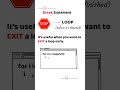 Break Statement In Python #shorts