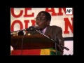 Mugabe critical of British PM Blair in speech