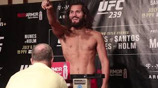 Jorge Masvidal makes weight easily for UFC 239 | UFC 239 Official Weigh-Ins