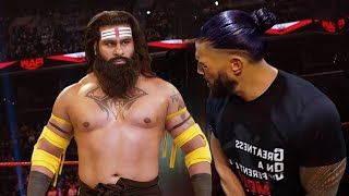 veer mahaan vs roman reigns raw 2022 | veer mahan open challenge brock lesnar & roman reigns WWE Raw