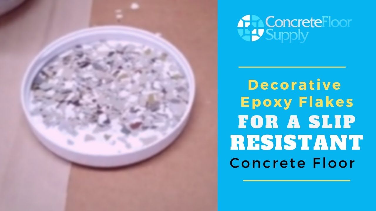 B-716 Decorative Epoxy Flakes Sometimes Called "Creek-bed" - YouTube