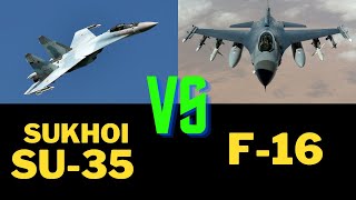 Sukhoi su-35 vs F-16 fighting falcon comparison video