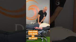 Is Your Pain Coming From Your Low Back or SI Joint?