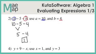 KutaSoftware: Algebra 1- Evaluating Expressions Part 1