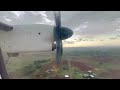 Landing at Bahirdar airport on Ethiopian Bombardier Q400