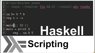 Haskell scripting and Vim syntax highlighting