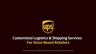 Retail Logistics Solutions from UPS