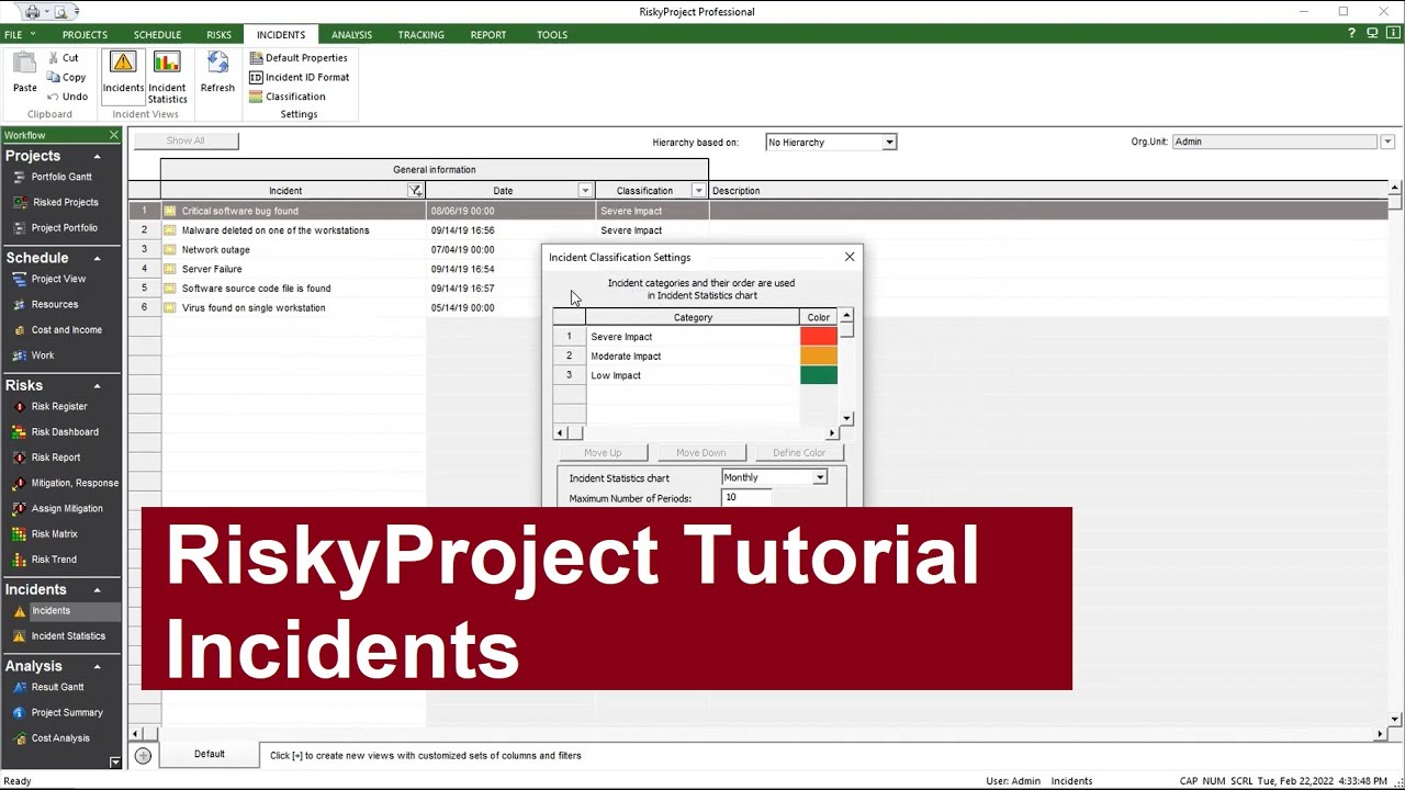 Riskyproject Tutorial Incidents Youtube