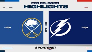 NHL Highlights | Sabres vs. Lightning - February 23, 2023