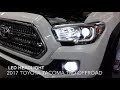 2016-2020 Toyota Tacoma LED Bulb Headlight Installation -  Stock Versus OEM Halogen &  Review