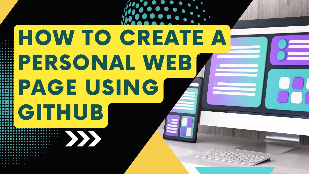 How To Create A Personal Web Page Using Github Youtube