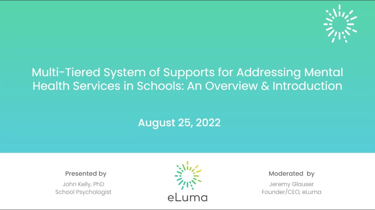 Webinar: Multi-Tiered System Of Supports For Addressing Mental Health ...