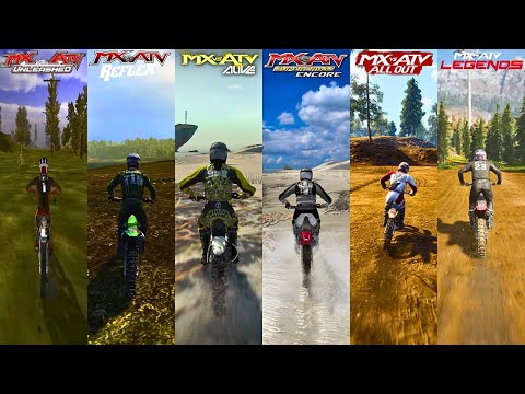 Evolution of MX vs ATV Games (2005-2022) Direct Comparison [4K]