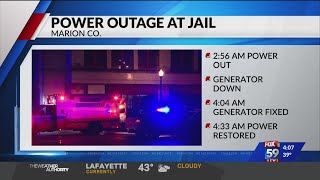 Marion County Jail II power outage latest