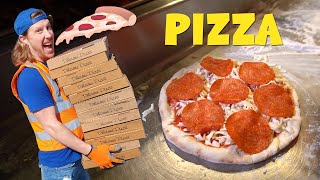 Learn how Pizza is Made  | Handyman Hal makes Pizza and Donuts | Fun Videos for Kids