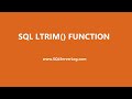 SQL LTRIM() Function