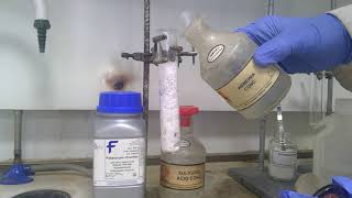 Solid Halides with Concentrated Sulfuric Acid