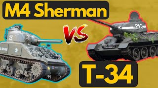 M4 Sherman vs T-34: Which Was Better?