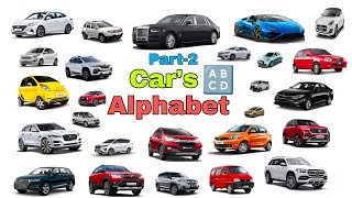 Car's Alphabet part-2 | Alphabet of cars |  Abcd car names | Abcd of cars part-2 |