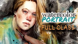 The Ultimate Watercolor Portrait Masterclass (real-time)