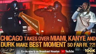 KANYE WEST Skipped KID CUDI Set For LIL DURK, Spits CARDI B SONG 1st TIME @ Rolling Loud Miami 2022