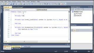 Visual Basic - 98 - Showing Multiple Forms