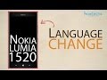 Nokia Lumia 1520 - How to change language