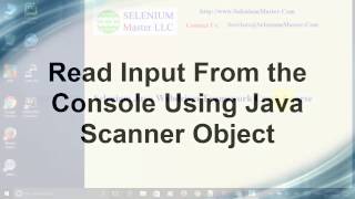 Selenium Java Webdriver - Read Input From the Console