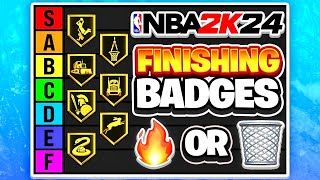 RANKING ALL THE FINISHING BADGES IN TIERS ON NBA 2K24!