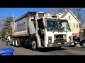 Roaring Mack LE Rear Loader Garbage Truck on Post-Christmas Recycling | 2022 Channel Finale