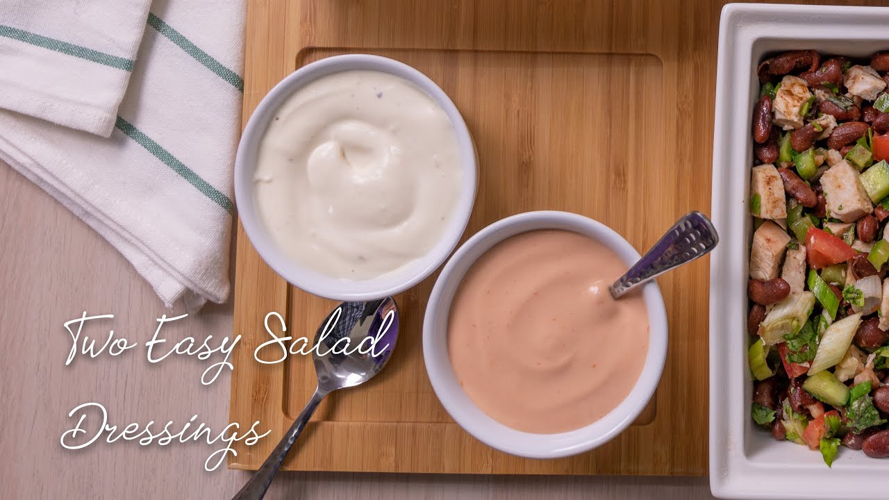 Easy Salad Dressings Recipe | French Dressing | Creamy Garlic Dressing ...