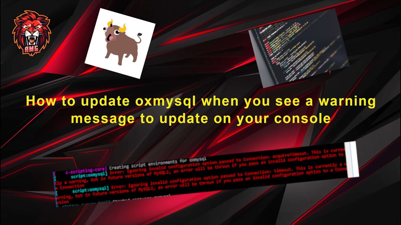 How To Update Oxmysql When You See A Warning Message To Update On Your