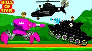 Hills of Steel | Arachno Tank vs Boss Rush | Tank | Helicopter | New Win for Tank