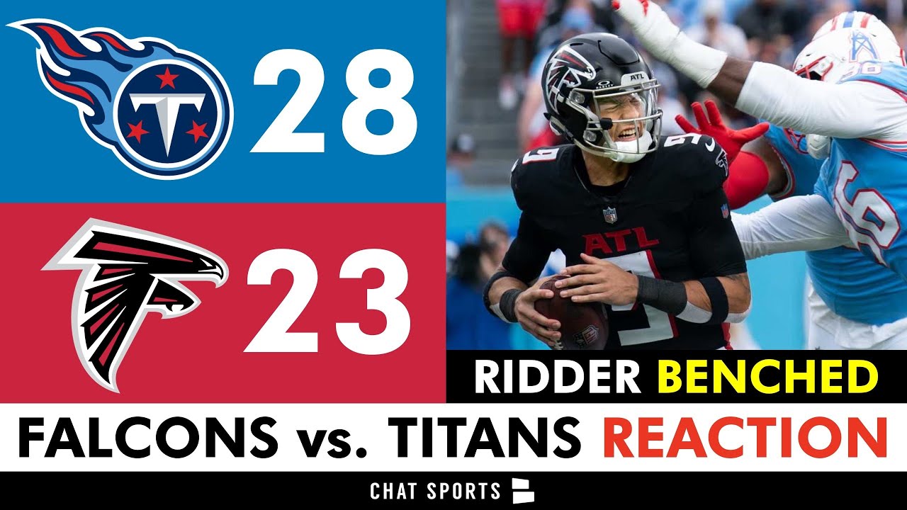 Falcons Vs. Titans Reaction: Desmond Ridder BENCHED For Taylor Heinicke ...