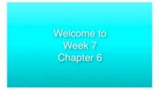 COM 110 Week 7 (Chapter 6)