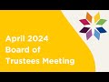 April 2024 | Board of Trustees