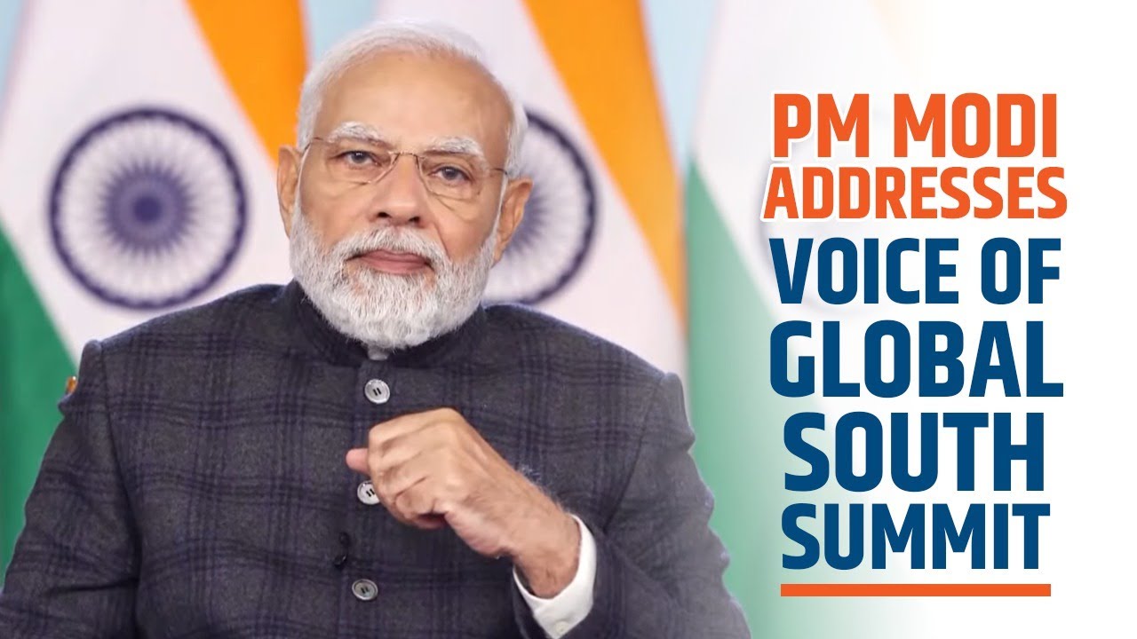 PM Modi Addresses Voice Of Global South Summit - YouTube