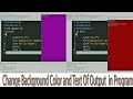 How to change background and text color in c/c++