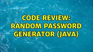 Code Review: Random password generator (Java)
