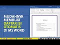 Cara Membuat Daftar Isi Makalah & Skripsi Secara Otomatis Di Ms Word | tutorial89