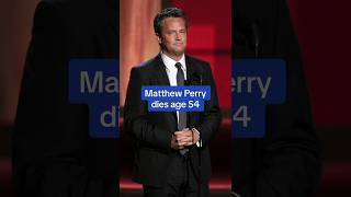 Matthew Perry, ‘Friends’ actor, dies of apparent drowning at 54 #shorts #friends