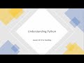 Understanding Python: Lesson 26 - Error Handling