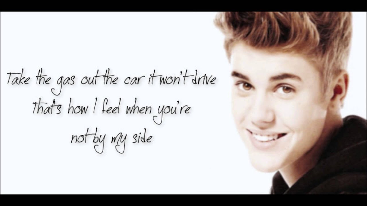 Justin Bieber - All That Matters Lyrics - YouTube