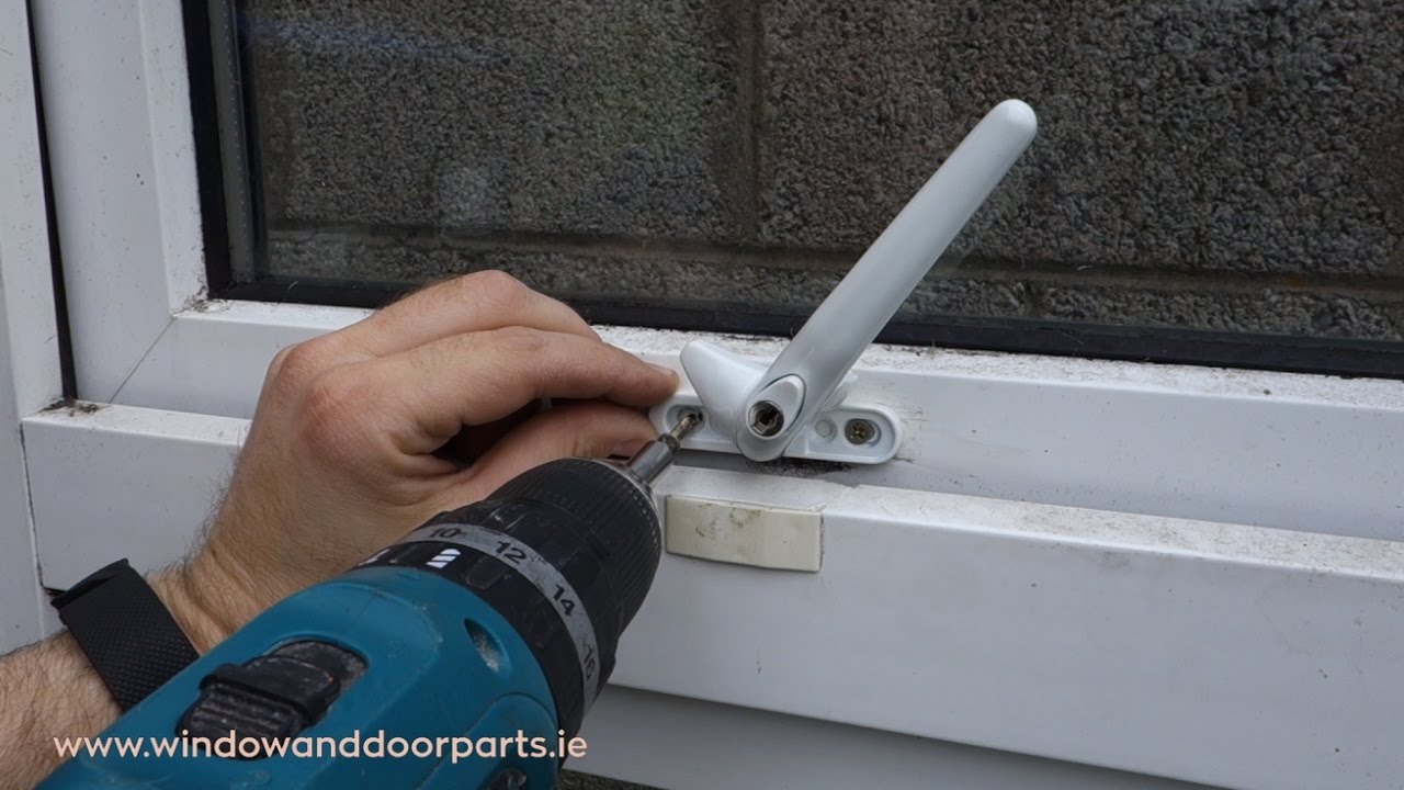 How To Replace A Cockspur Window Handle On A UPVC Window - YouTube