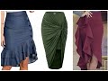 high waisted skirts office wear slim ruffles boho working women 2k22-23 outfits slim