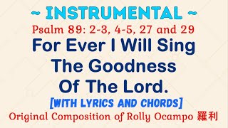 [INSTRUMENTAL] for 24 December 2023 Mass | Psalm 89: Forever I Will Sing The Goodness Of The Lord.
