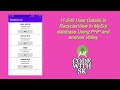 11.Edit item/User Datail in RecyclerView in android Volley an PHP on MySql Database