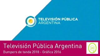 Televisión Pública Argentina - Bumpers de tanda 2018